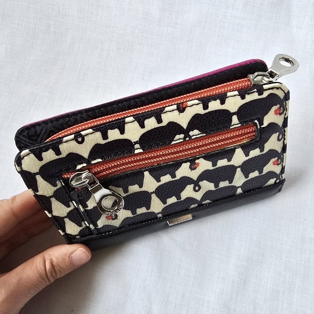 Relic▪️Elephant Wallet w/ Black, White & Orange Accents